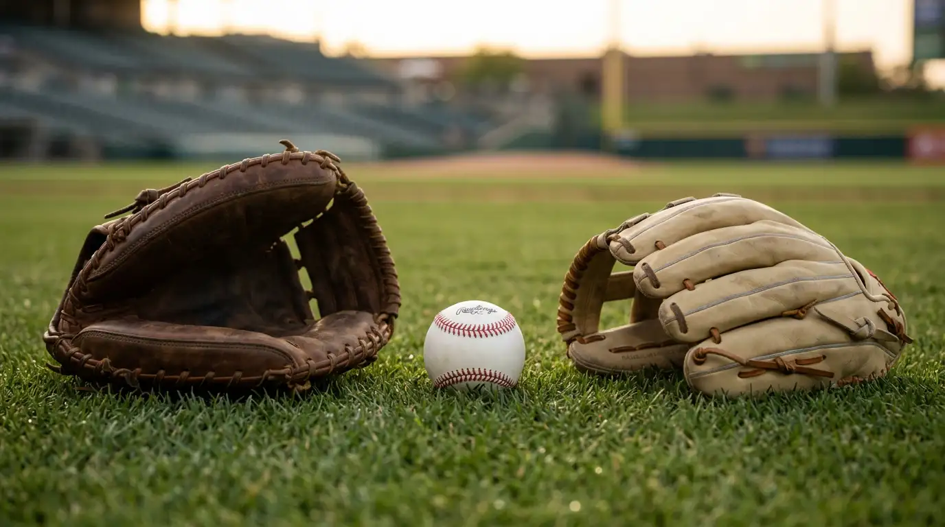 Baseball pitcher delivering a fastball at twilight in a major-league stadium, the field glowing under floodlights — illustrating MLB crypto betting from the United Kingdom